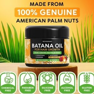 New Richgrand Batana Hair Growth,100% Raw Organic Pressed Oil